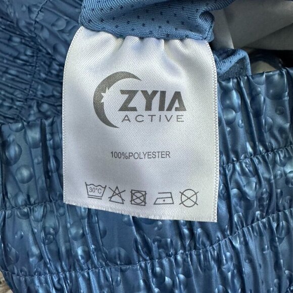 Zyia Active Women's Bomber Shorts High Rise Bubble Water Drop Blue Size Large - Picture 10 of 14